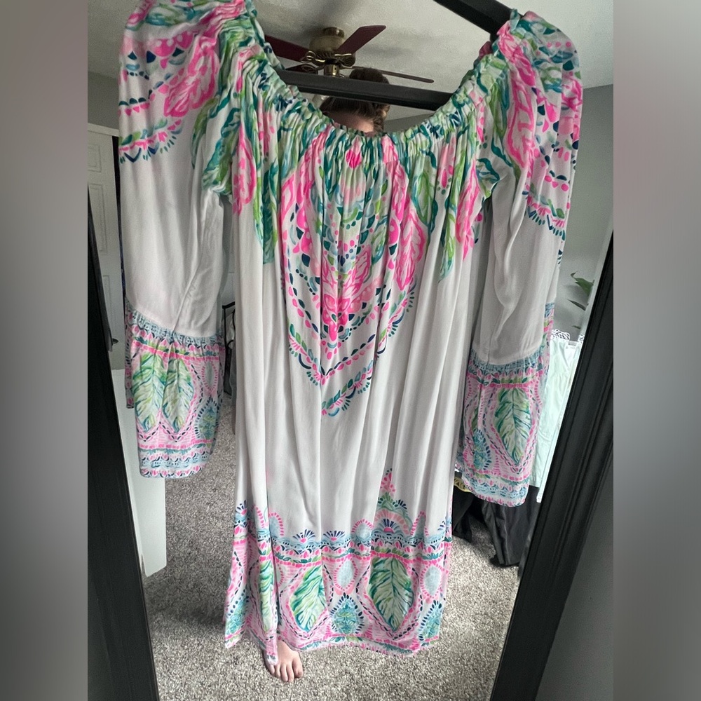 Lilly Pulitzer off the shoulder dress